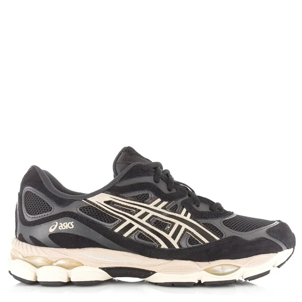 Unisex - Leisure Shoes - Mesh & suede - Gel-NYC Black/Cream