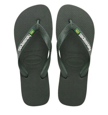 Infradito Havaianas Modello Brasil Logo Colore Verde