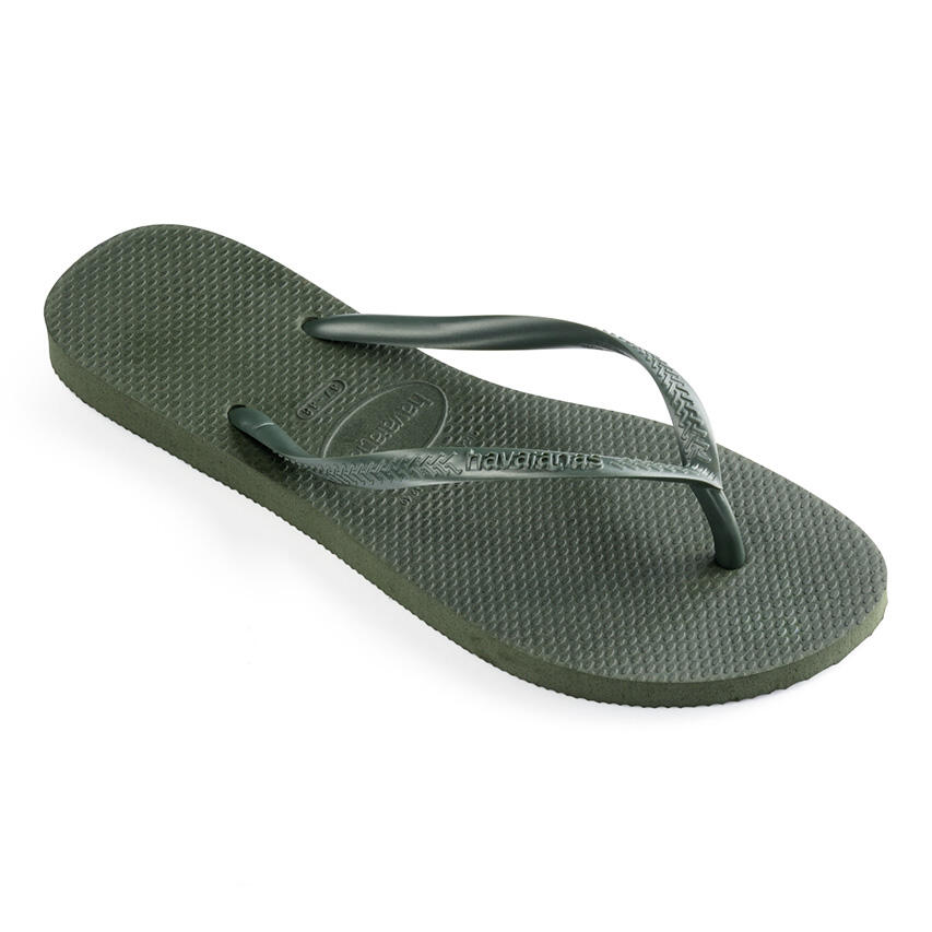 Chinelos Havaianas Modelo Slim Cor Verde 4/7