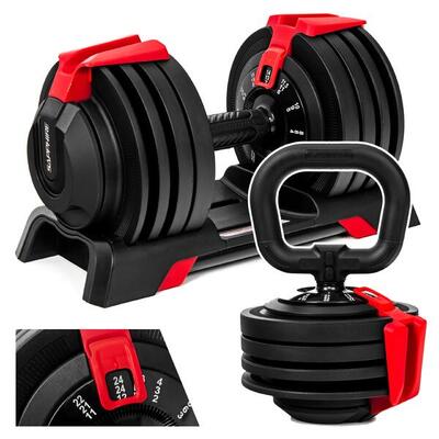 Hantla regulowana 2w1 kettlebell Sapphire SG-3011 2-24 kg