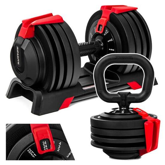 Hantla regulowana 2w1 kettlebell Sapphire SG-3011 2-24 kg