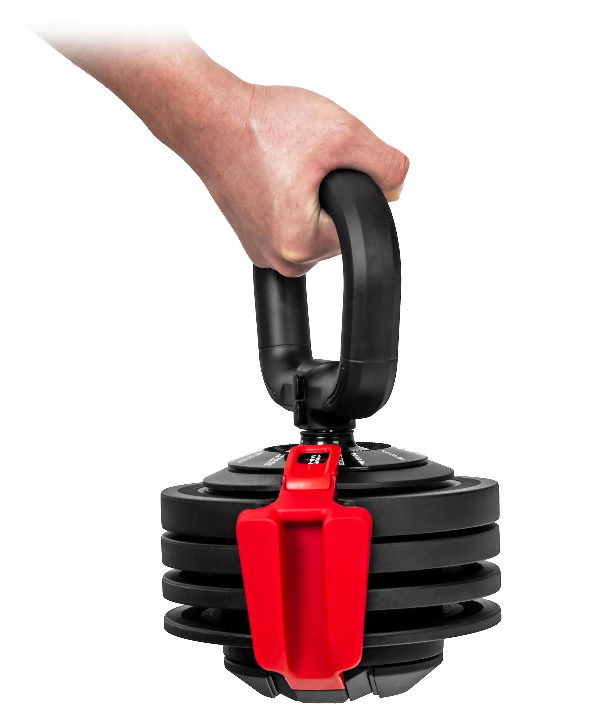Hantla regulowana 2w1 kettlebell Sapphire SG-3011 2-24 kg 6/7