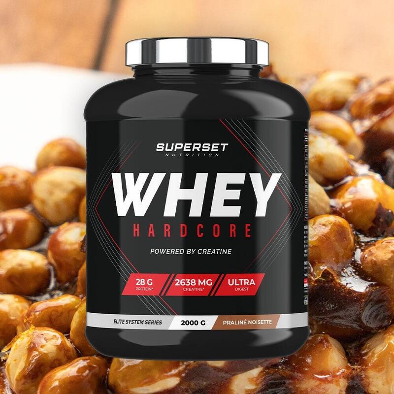 Whey Protéine | Whey Hardcore (2kg) | Praliné Noisette