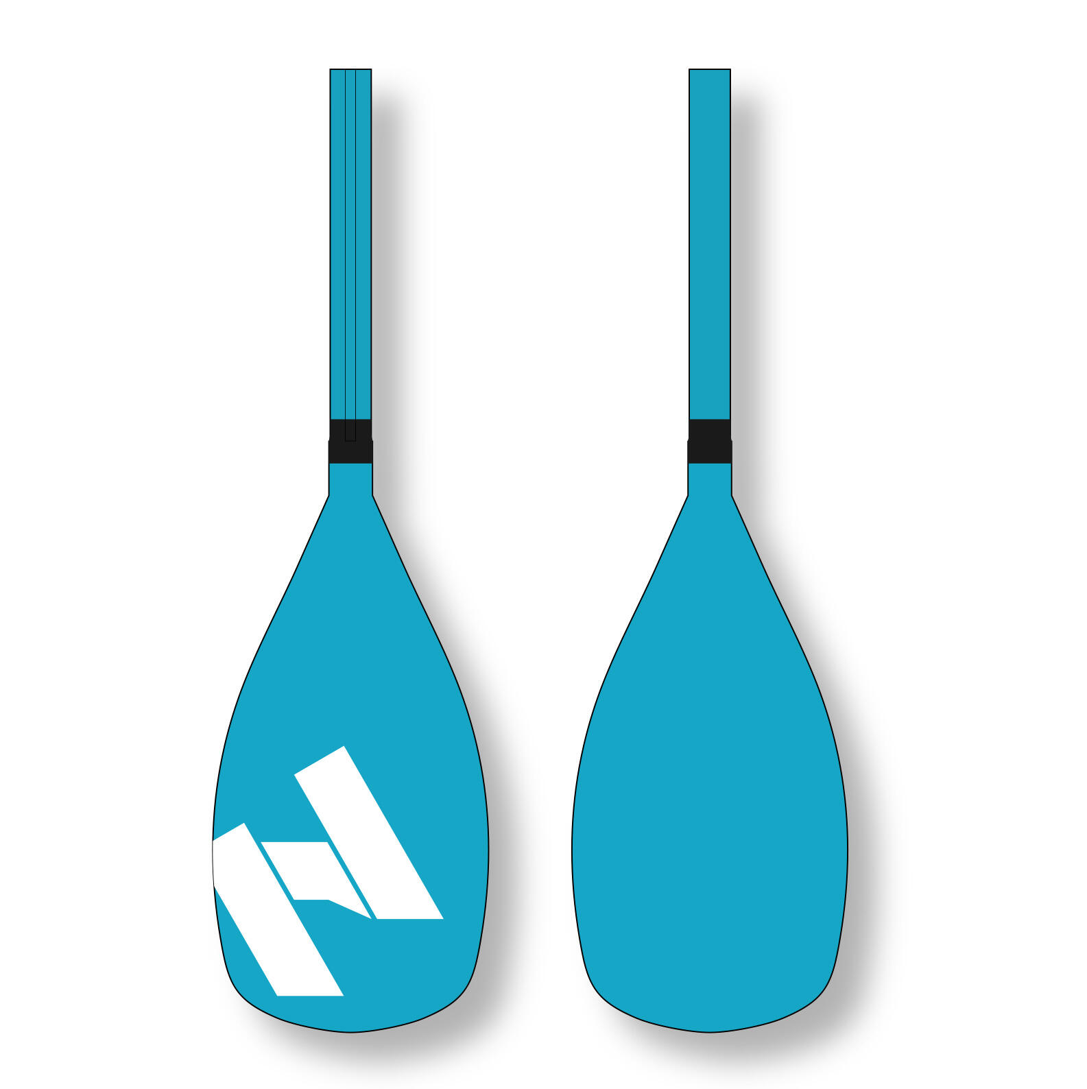 HANA OUTDOORS Blauwe extensie voor kajak Dubbele peddel