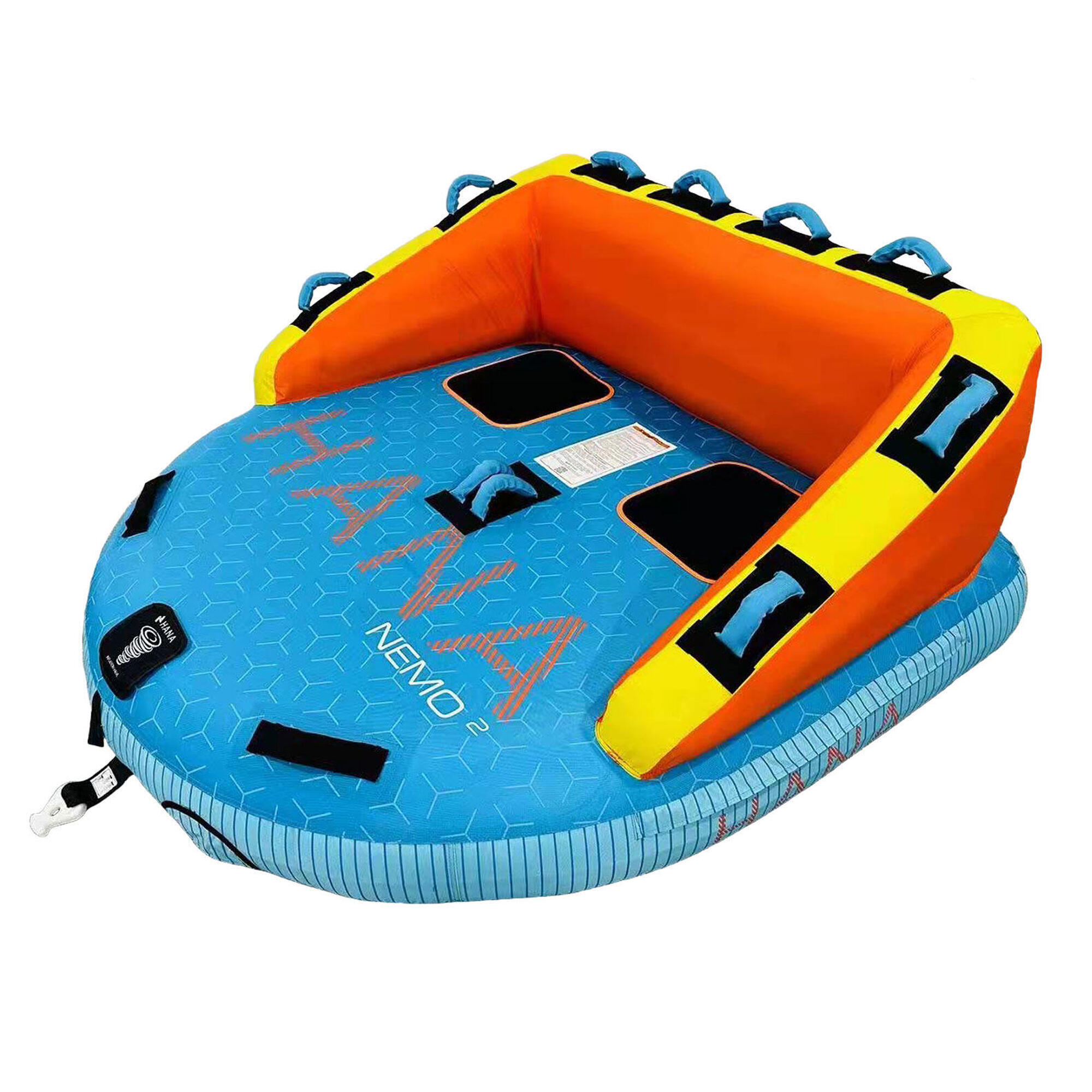Hana Outdoors - Bouée Canapé - Némo 2p - Bouée Tractée - Bleu|noir|orange - No Size - Decathlon