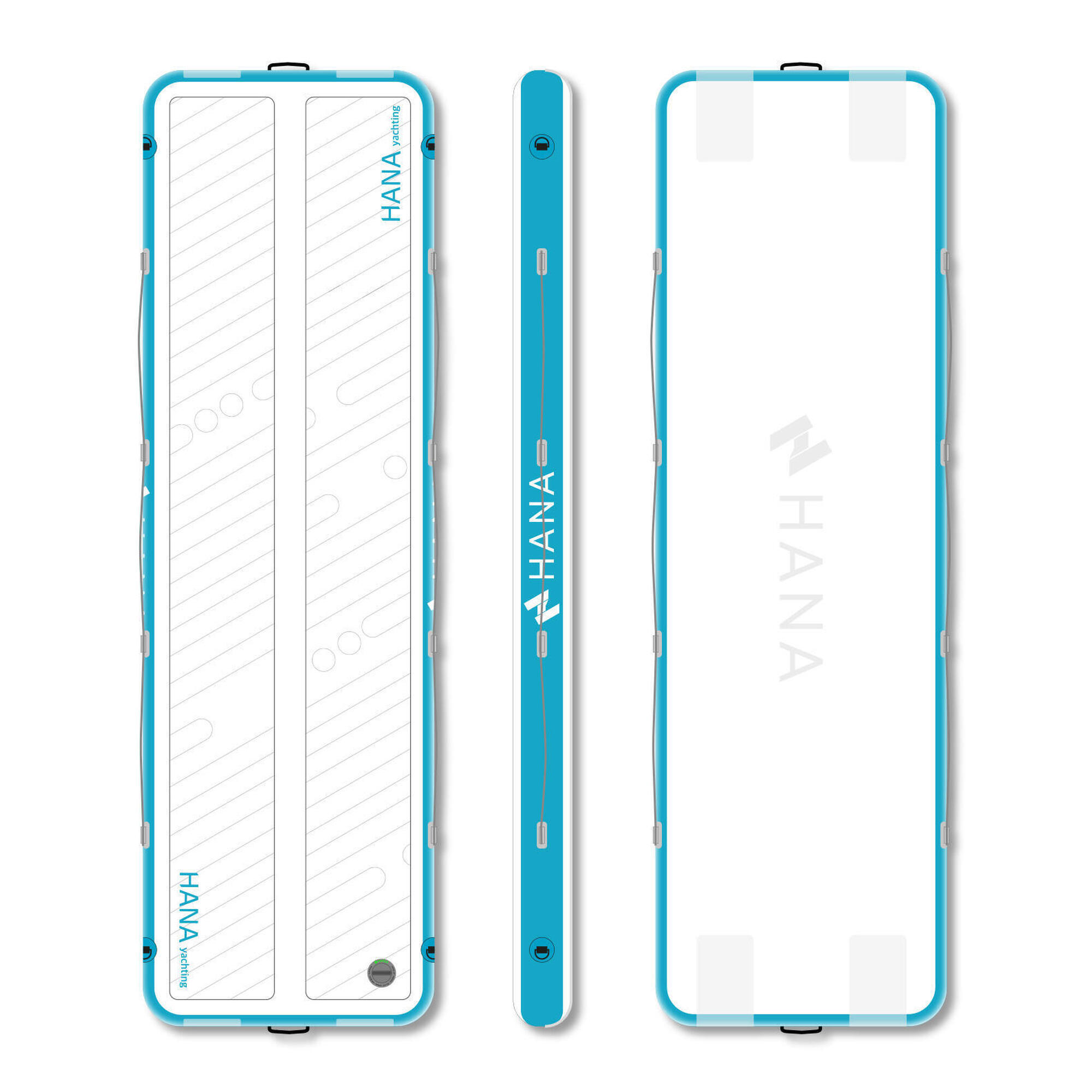 Hana Outdoors - Passerelle Gonflable 250 X 76cm - Passerelle - Blanc|bleu - 2,5 M - Decathlon