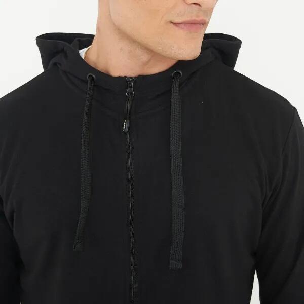 Hanorac din bumbac ZIPPY negru