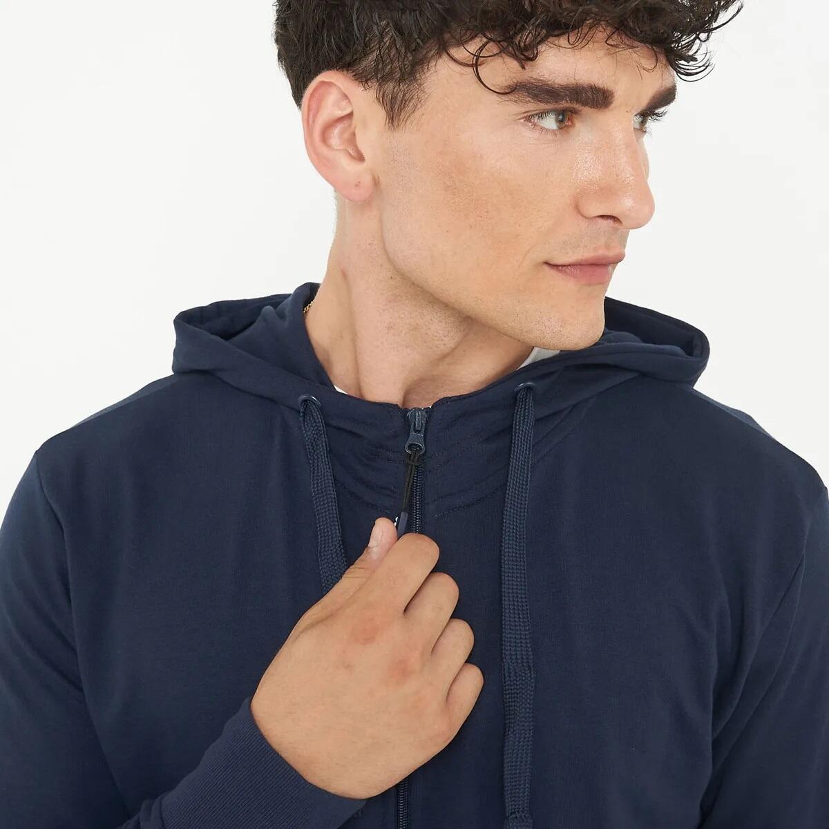 Felpa con cappuccio in cotone ZIPPY blu 3/7