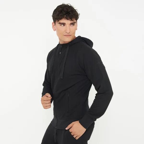 Hanorac din bumbac ZIPPY negru