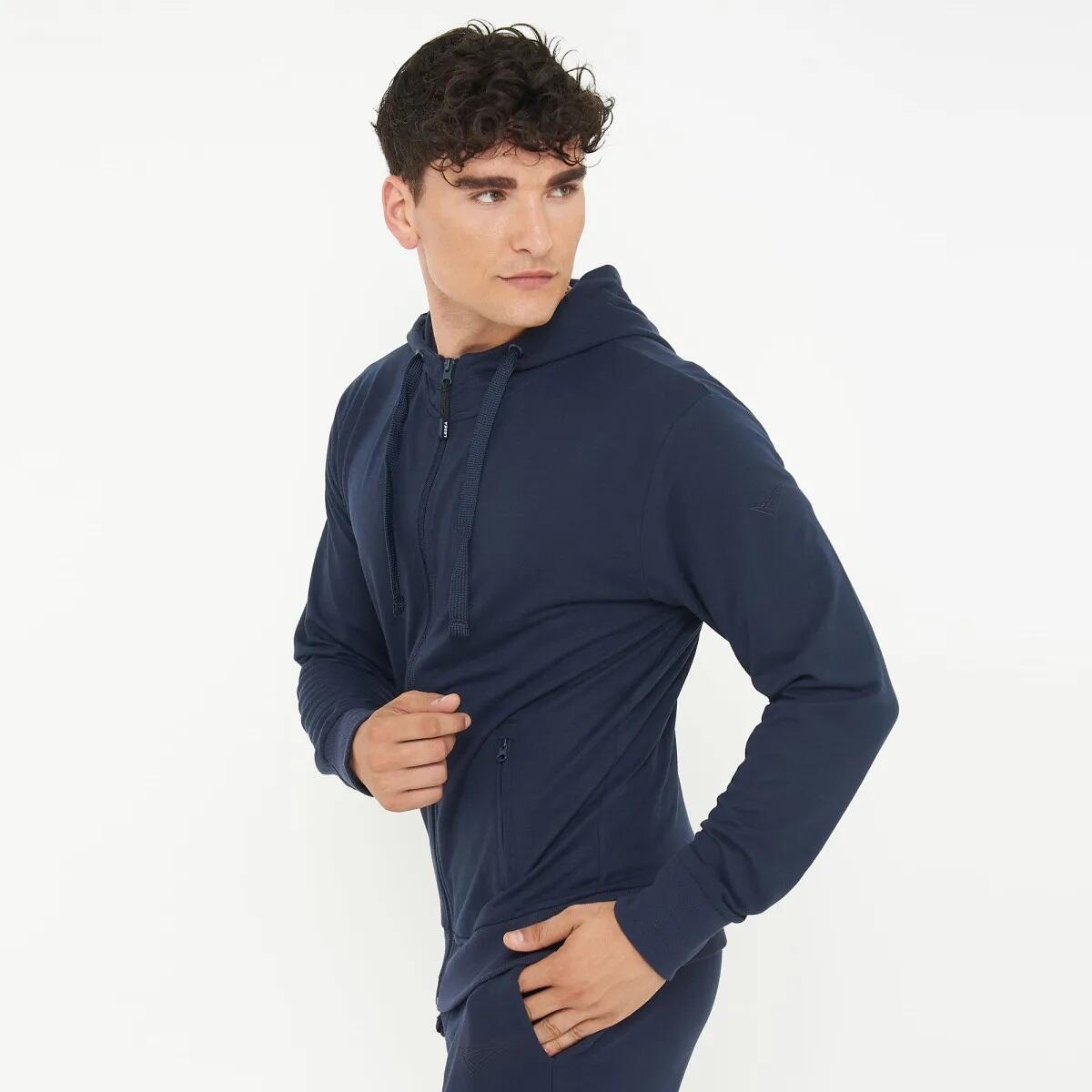 Felpa con cappuccio in cotone ZIPPY blu 2/7