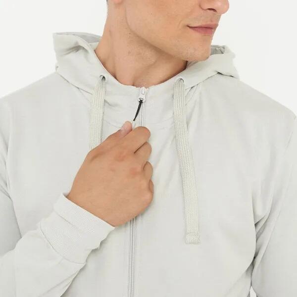 Felpa con cappuccio in cotone ZIPPY grigia 3/7