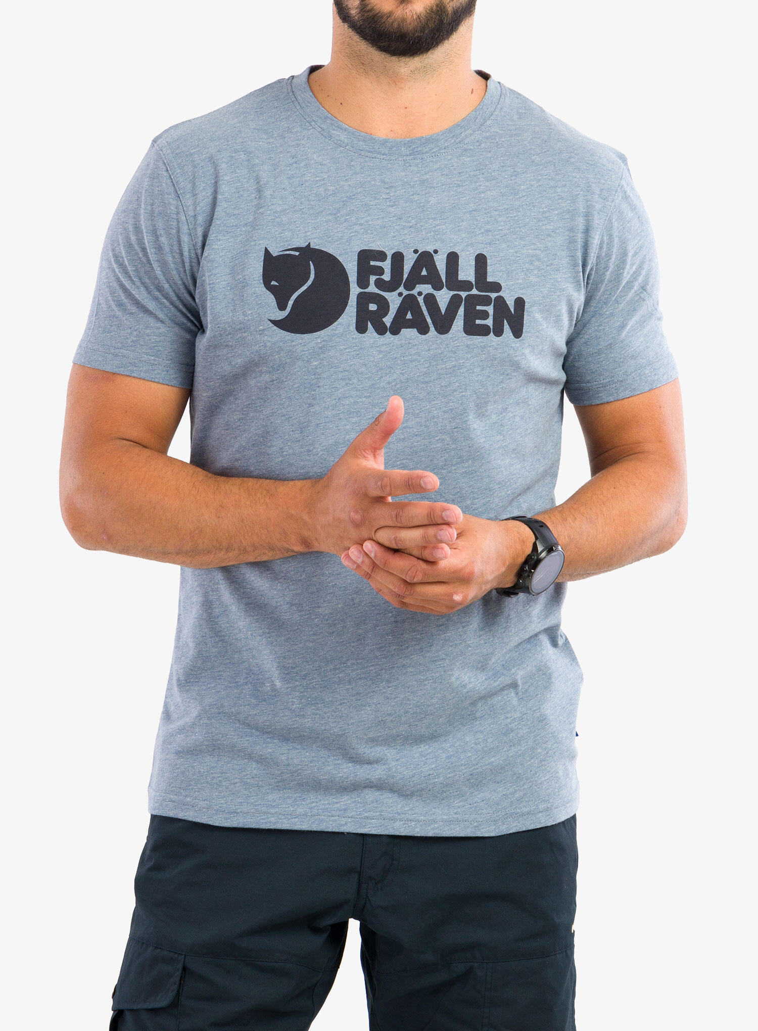 Koszulka z bawełny męska Fjallraven Logo T-shirt 4/7