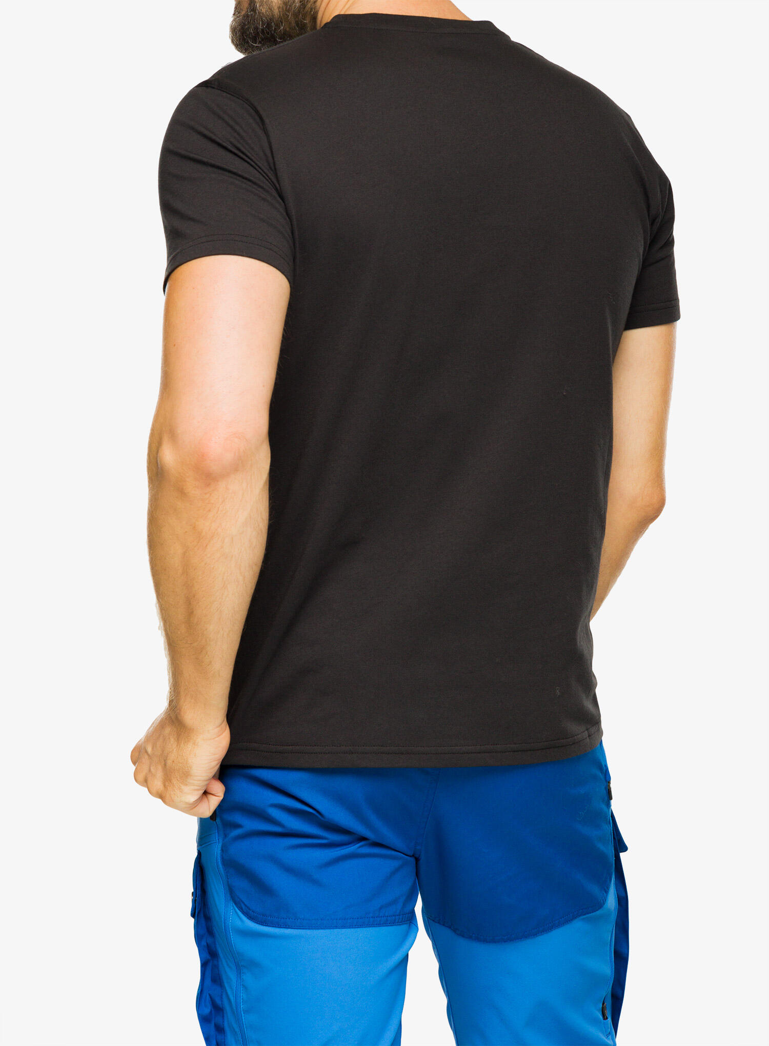 Camiseta Negra Fjallraven 1960 Logo T-shirt Black Funcional y Duradera 4/5