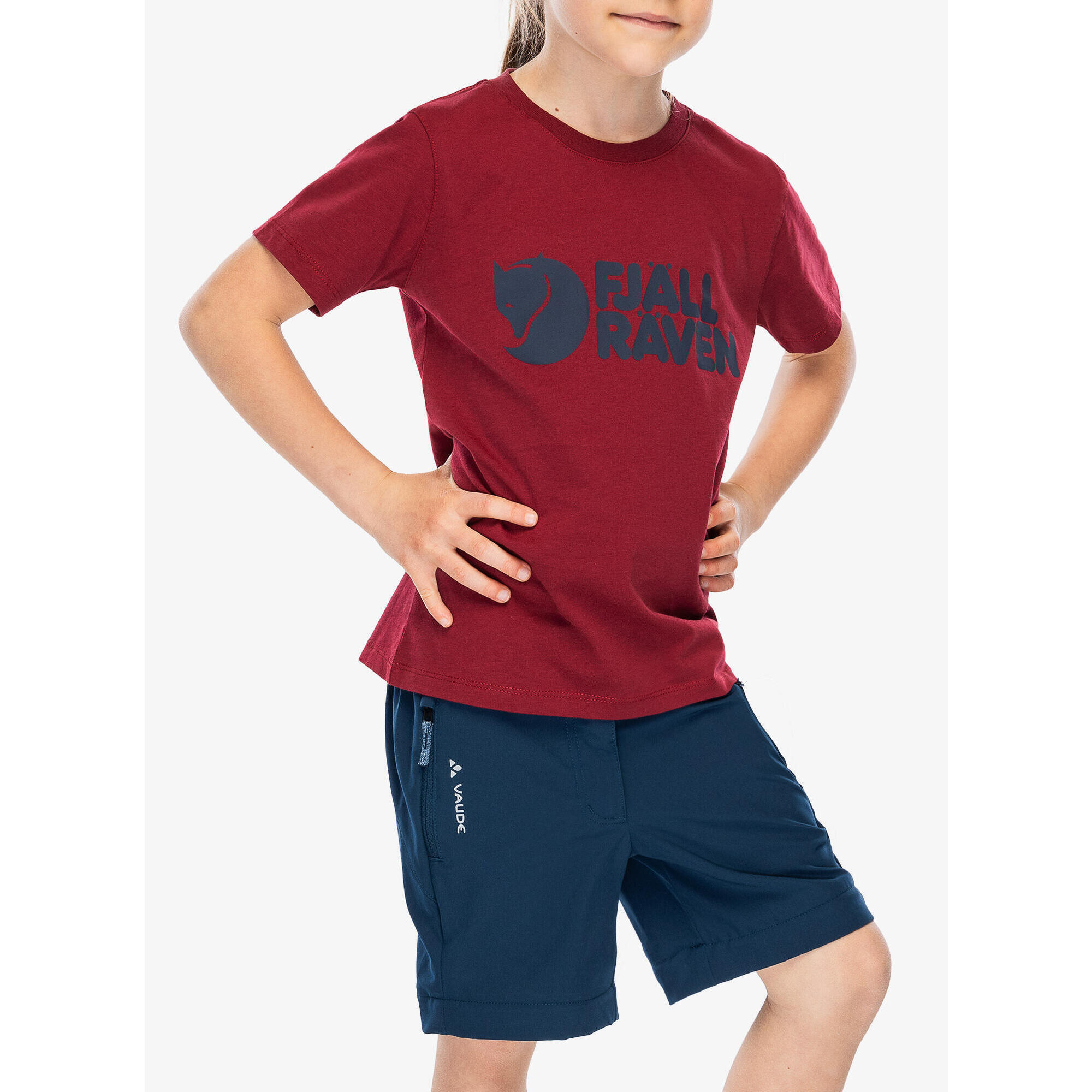 Koszulka bawełniana dziecięca Fjallraven Kids Logo T-shirt
