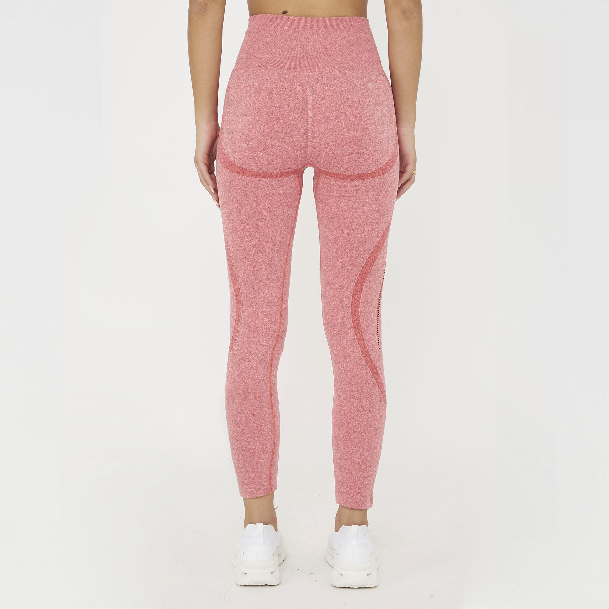 legginsy fitness damskie Leslie ciemnoróżowe