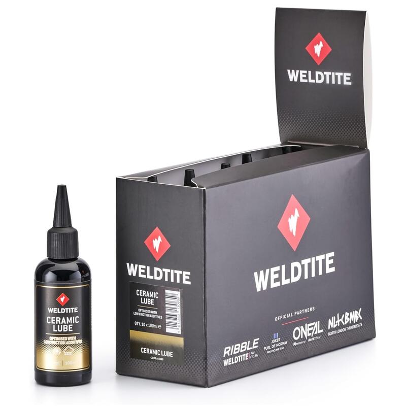 Huile de chaîne en céramique Weldtite - 100ml faible friction