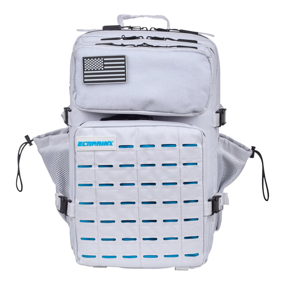 ELITEX TRAINING Militaire tactische rugzak ELITRAINX V2 WIT EN BLAUW 45L voor sport en reizen