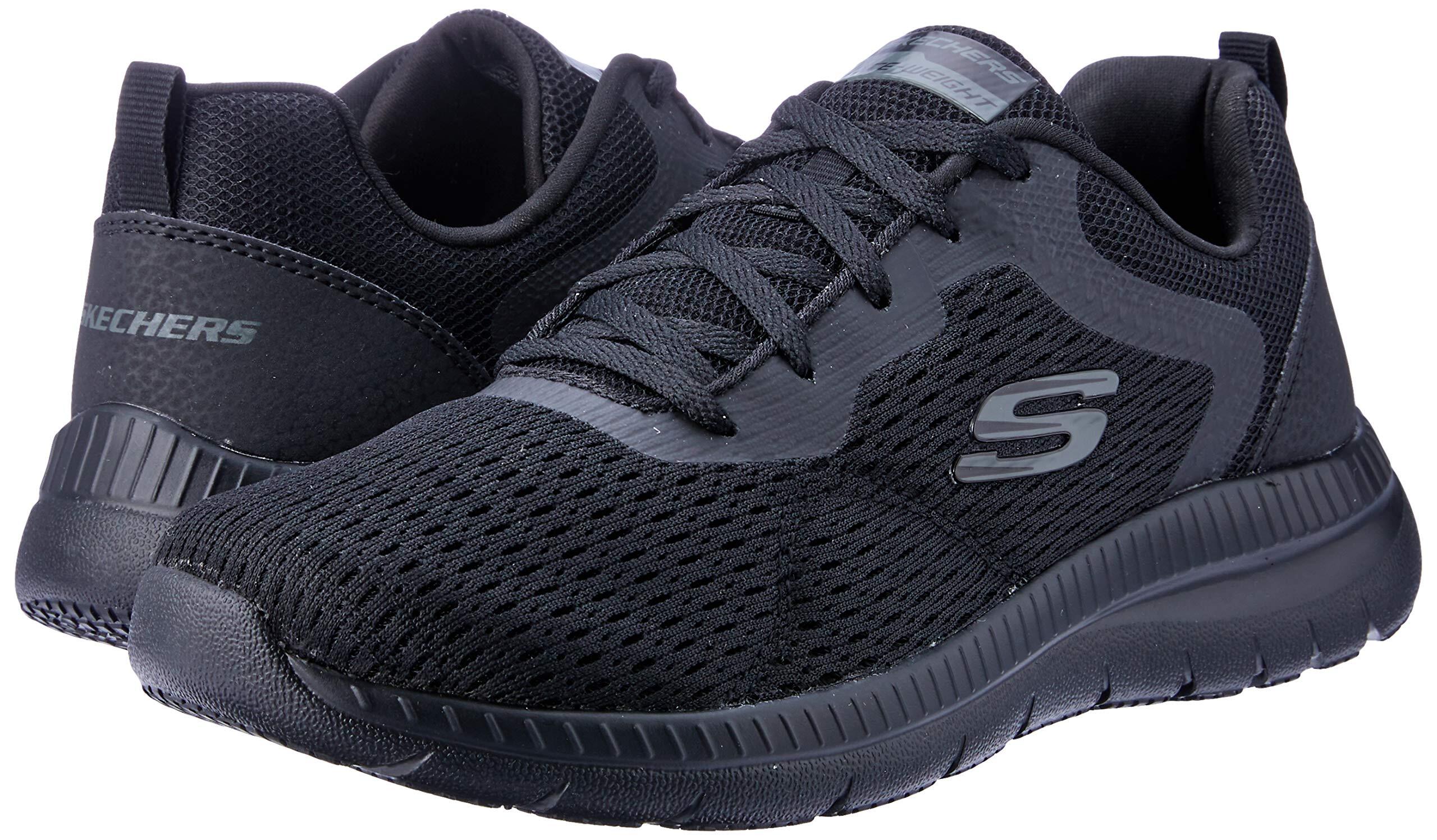 Sapatilhas Skechers modelo 12607BKW para mulheres 5/7