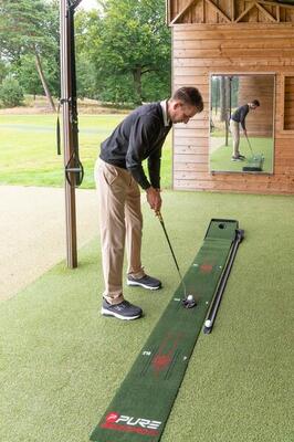 Golf putting mat - incl. terugkeersysteem - 30x237 cm