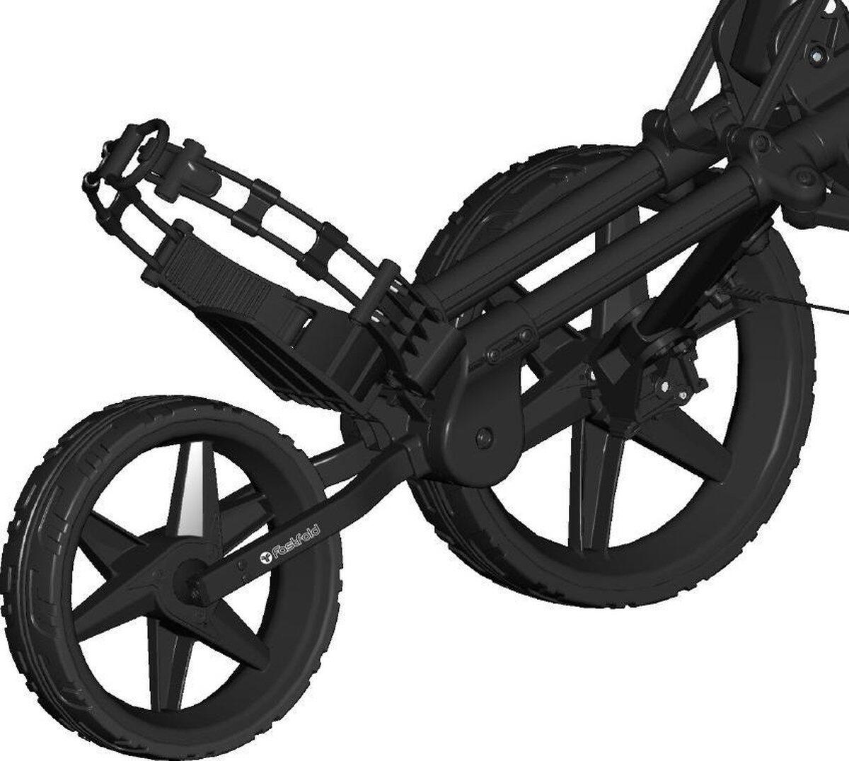 FastFold Square Golftrolley - Zwart 2/5
