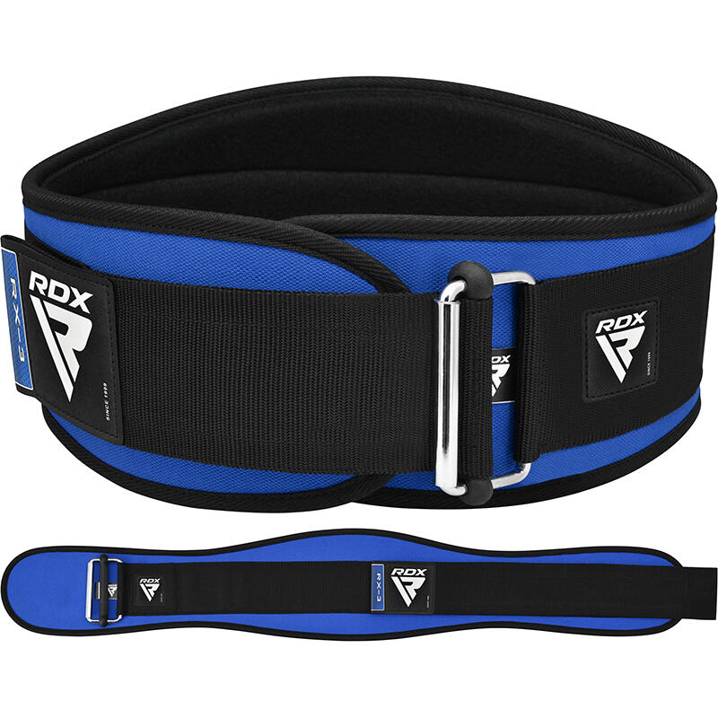 Cinto de Musculação X3 - Neoprene - Azul - Tamanho: L