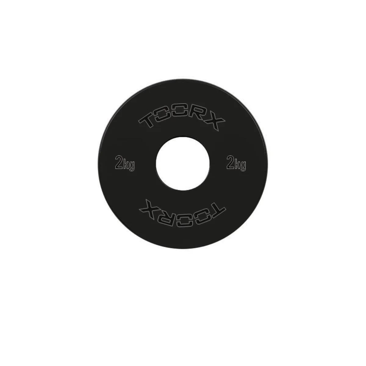 Micro Plaques de Poids - 50 mm - Noir - Acier - 0,25 kg 7/7