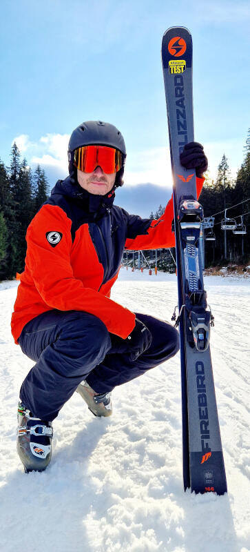 Męska kurtka narciarska Blizzard Leogang red/black 10.000mm 3/7