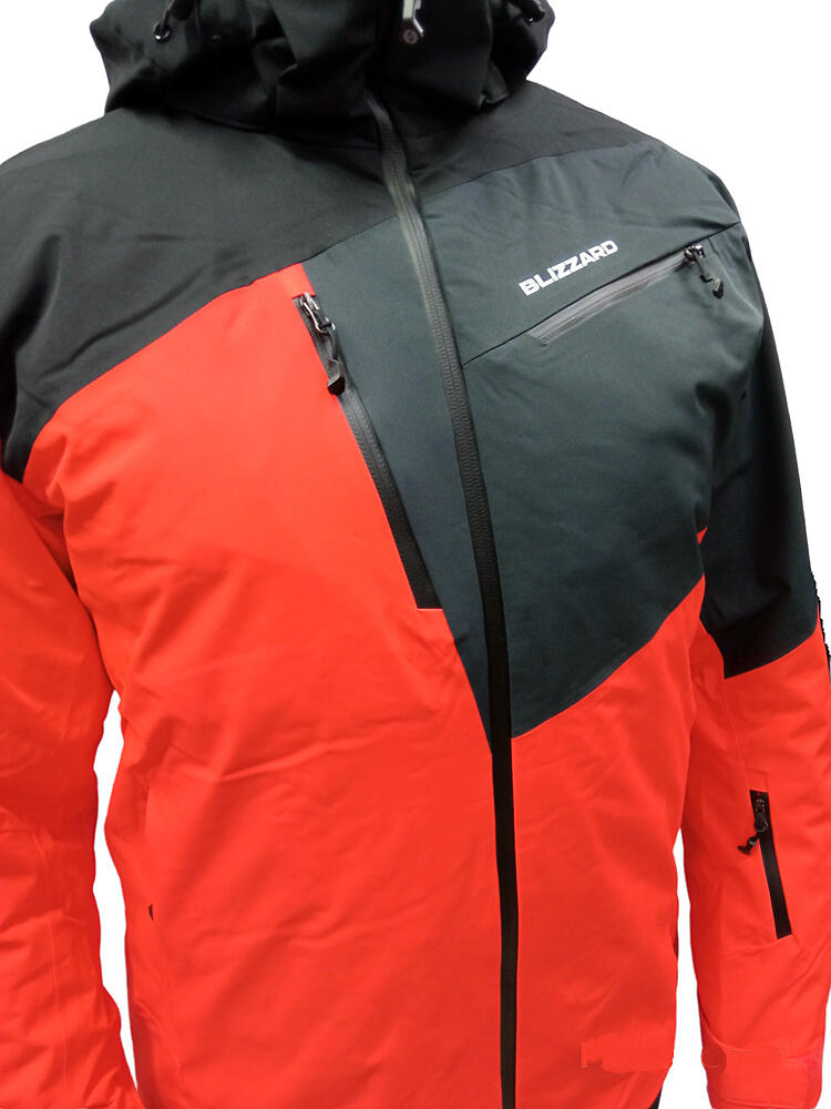 Męska kurtka narciarska Blizzard Leogang red/black 10.000mm 5/7