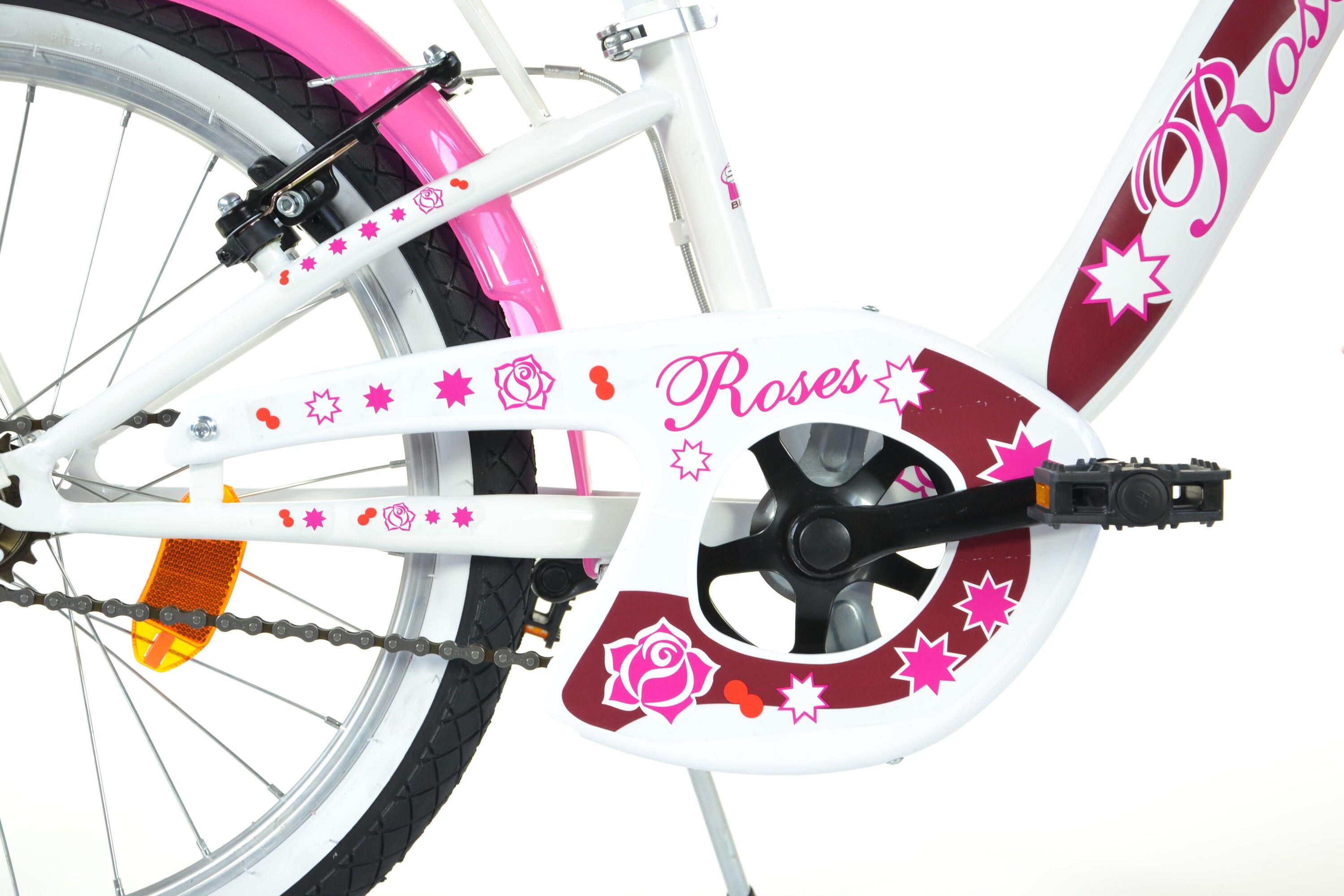 Bicicleta SCH Roses 20'' para menina com acessórios 5/5