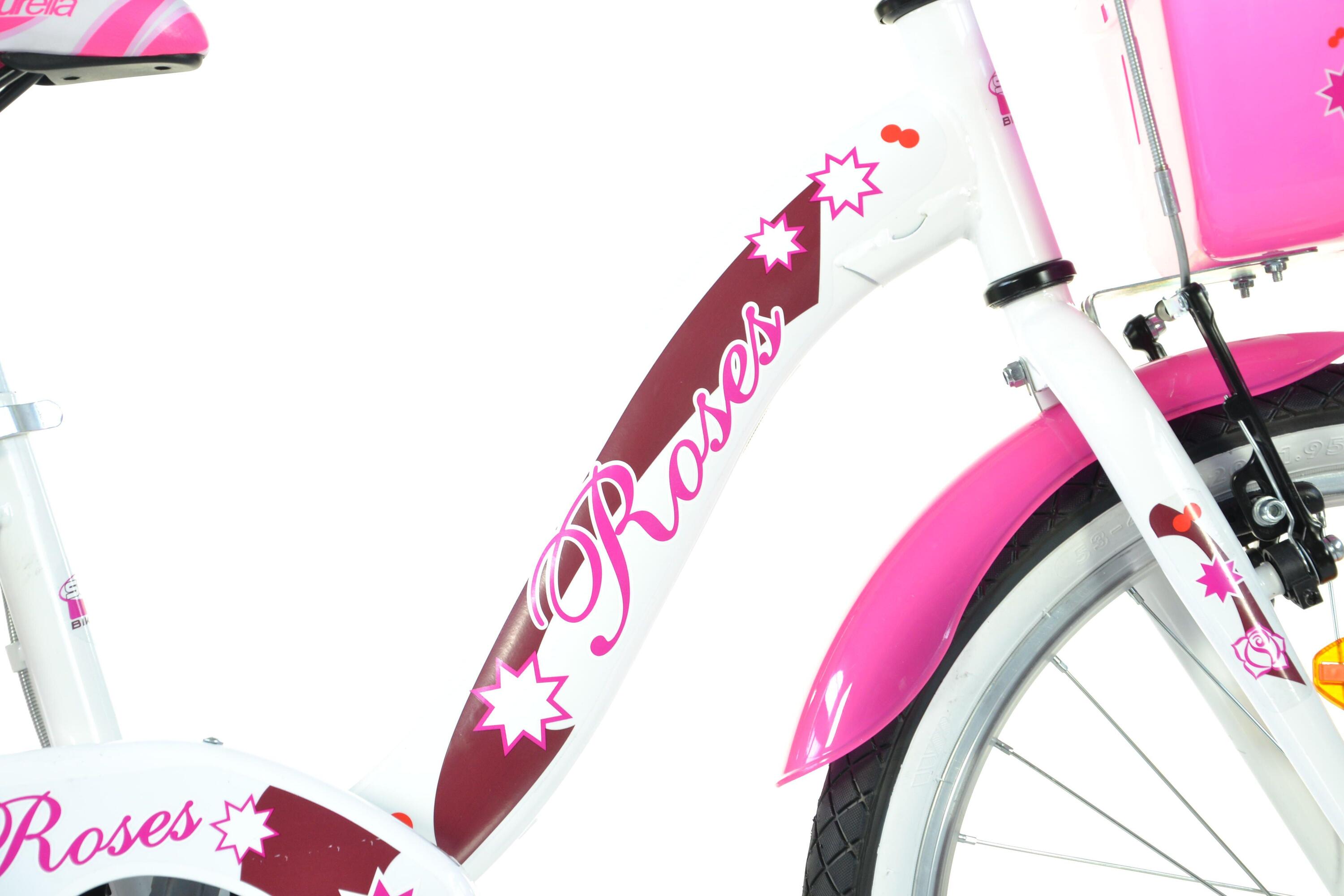 Bicicleta SCH Roses 20'' para menina com acessórios 4/5