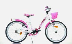 Vélo fille SCH Roses 20'' avec accessoires