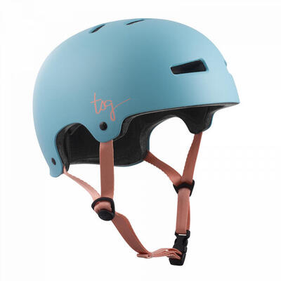 Beschermingshelm evolution dames effen kleur satijn porselein blauw s/m tsg