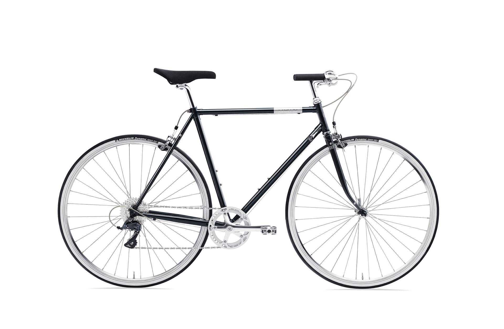 CREME CYCLES Bicicletta Urbana | Echo Uno Obsidian | Colore Nero | Taglia S/M | Creme Cycles