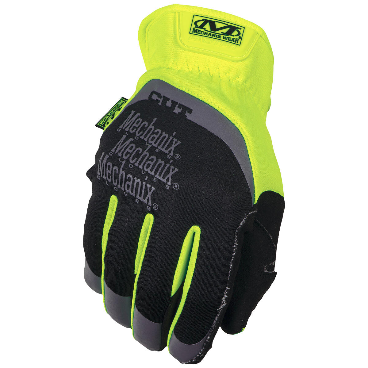 Mechanix Wear Fastfit Hi-Viz E5 Gloves Fluorescent Yellow 1/2