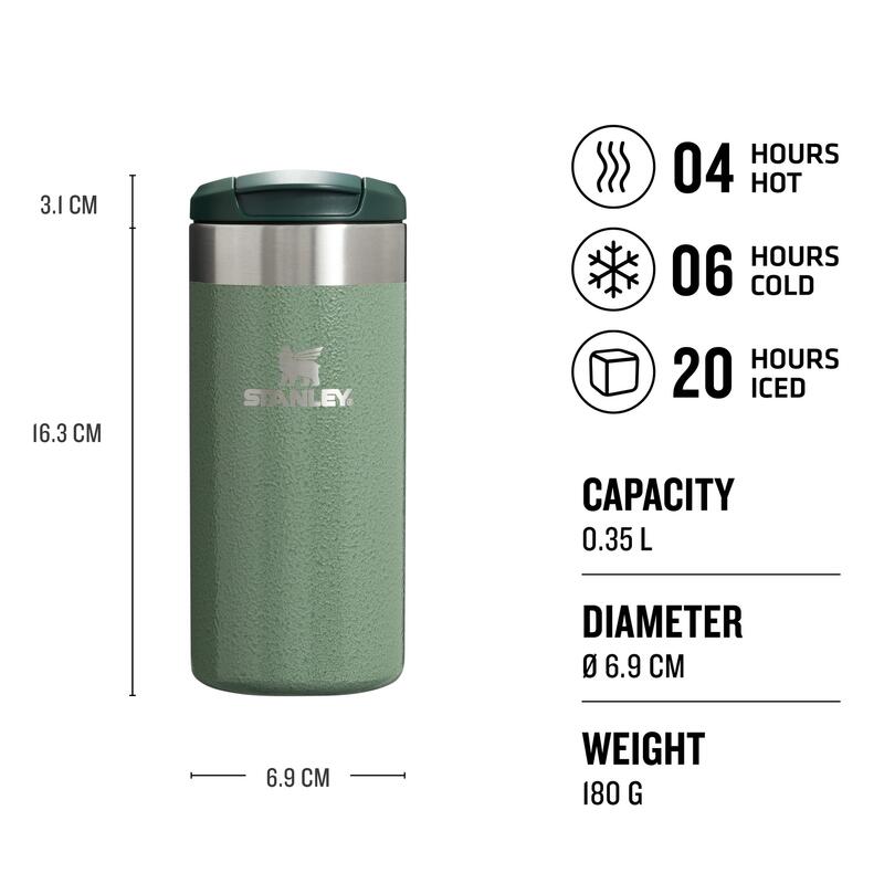 Gourde Isotherme AEROLIGHT™ 0,35L Café À Emporter - Tasse À Café, Mug À Thé Inox