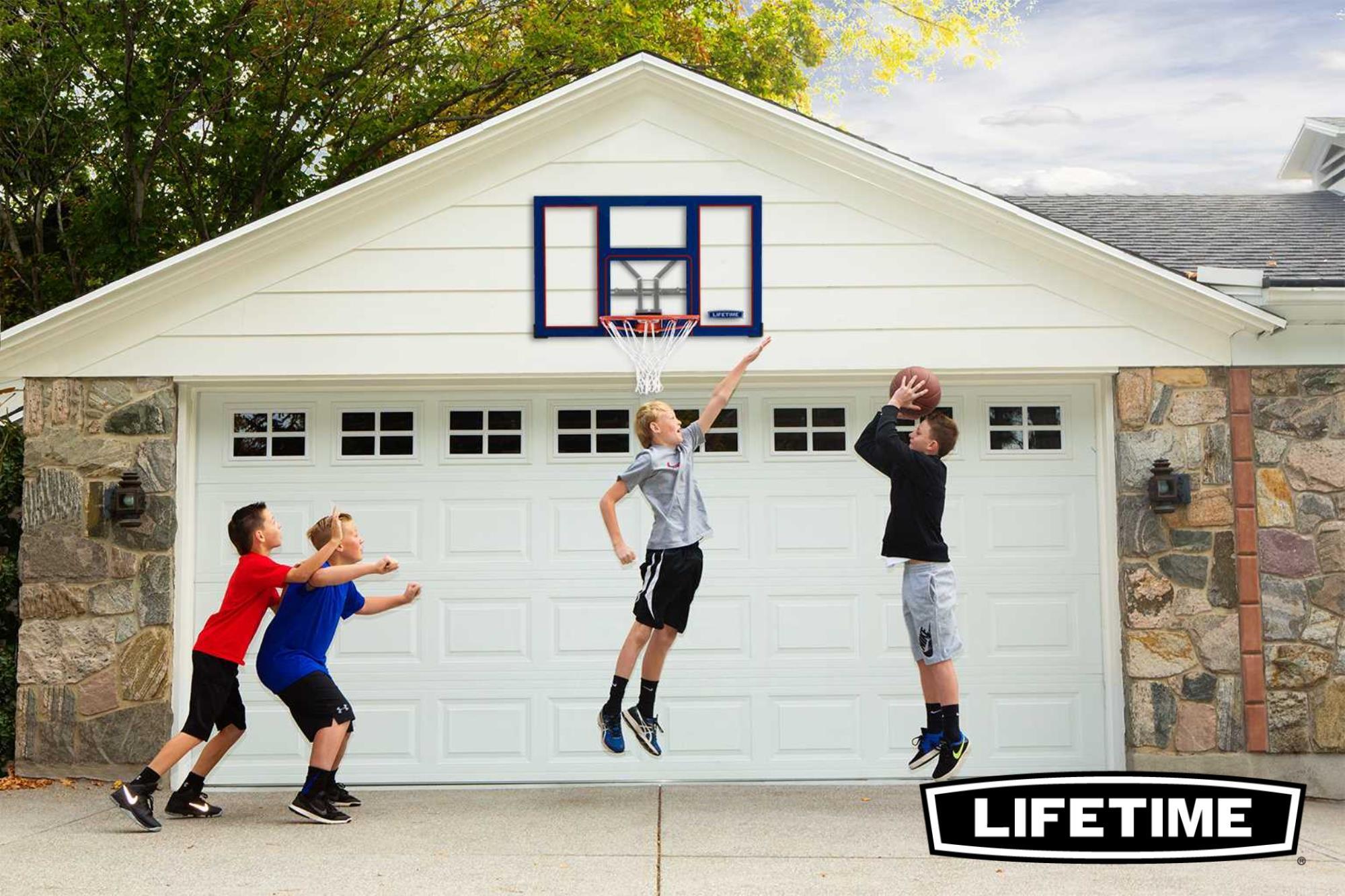 Basketball Basketballkorb Wandmontage mit Netz Outdoor LIFETIME 90718 5/7