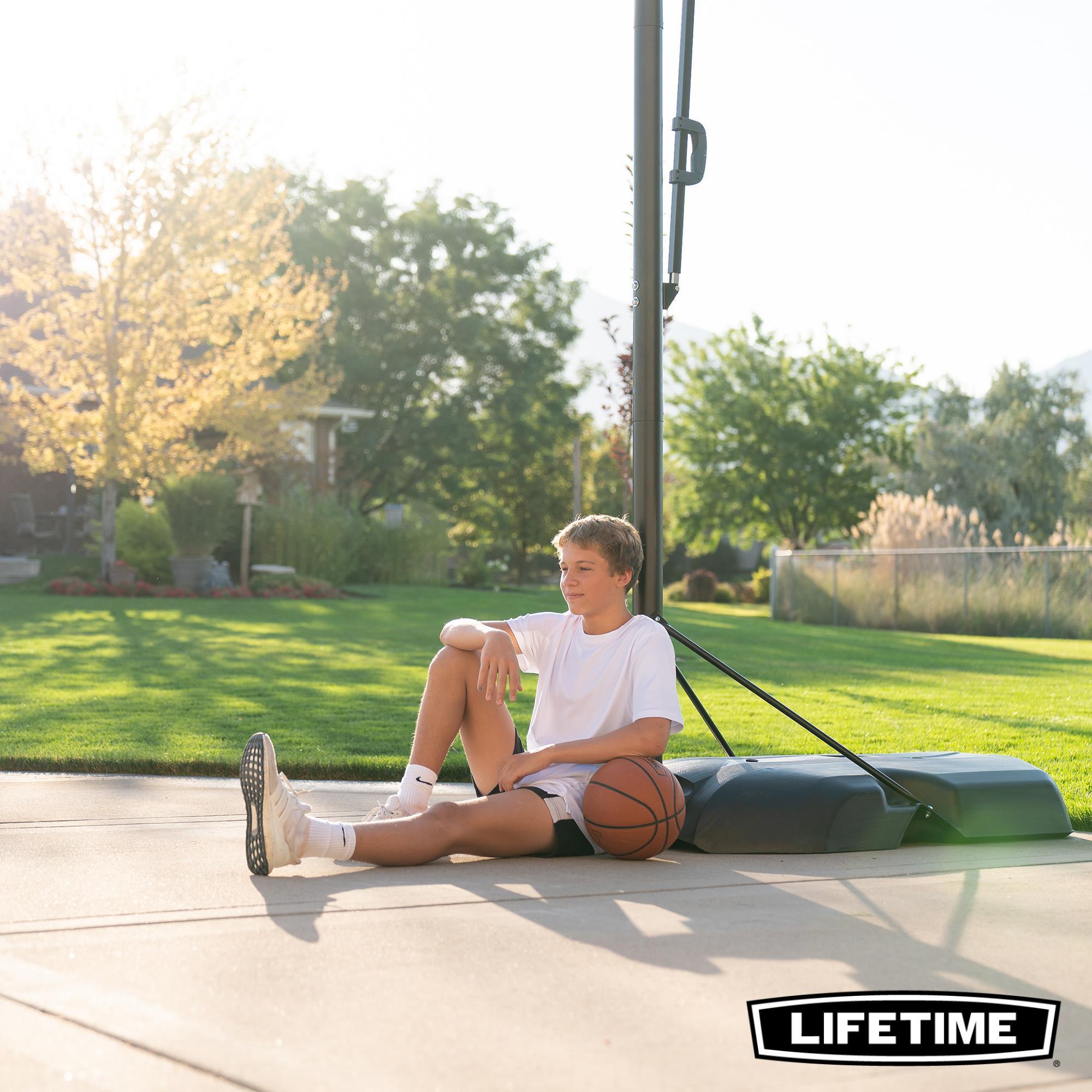 Outdoor Basketballkorb höhenverstellbar Standfuß LIFETIME 244–305 cm 6/7