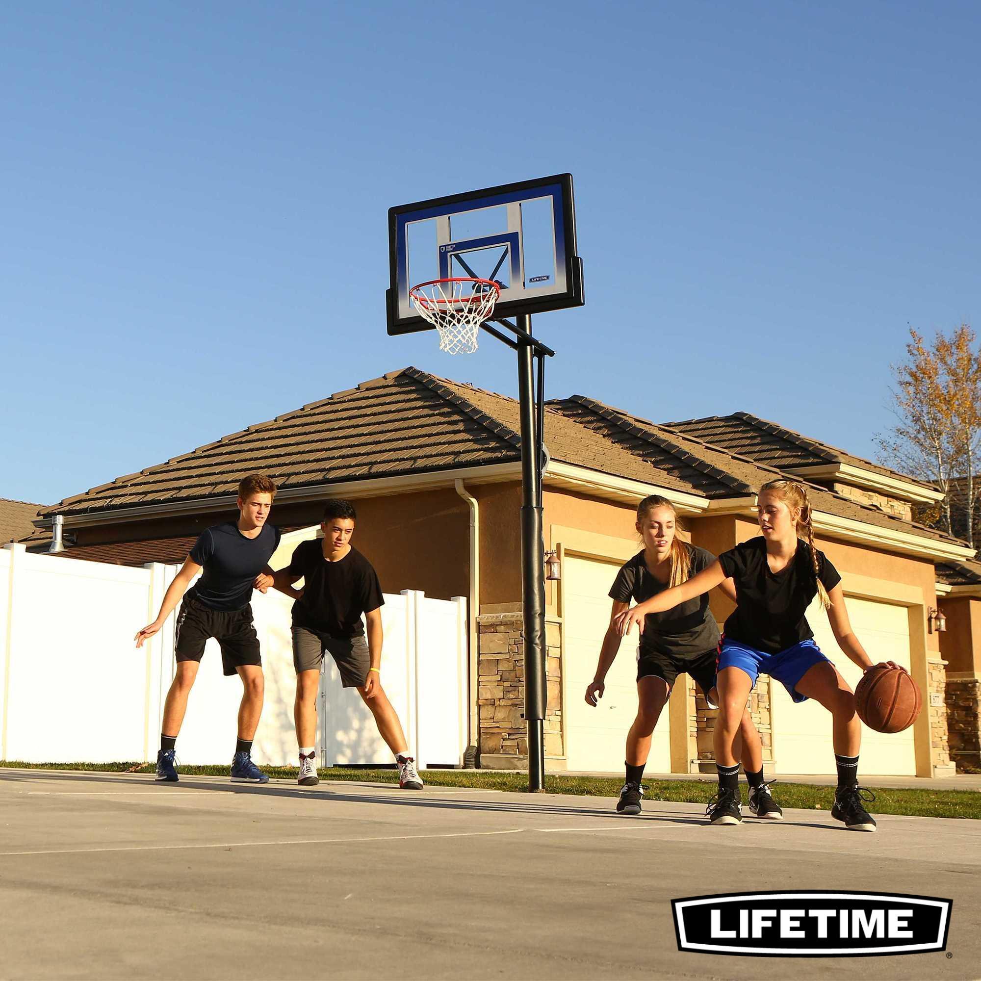 Basketball Basketballkorb Inground höhenverstellbar 229–305 cm LIFETIME 90020 5/7