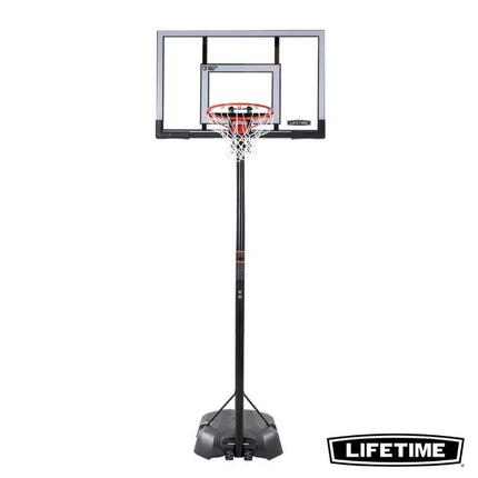 Panier de Basketball sur pied avec base Board-127cm Ajustable Lifetime #91052