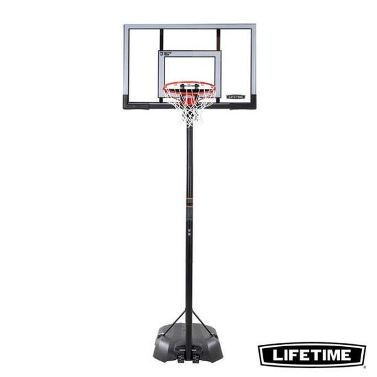 Panier de Basketball sur pied avec base Board-127cm Ajustable Lifetime #91052