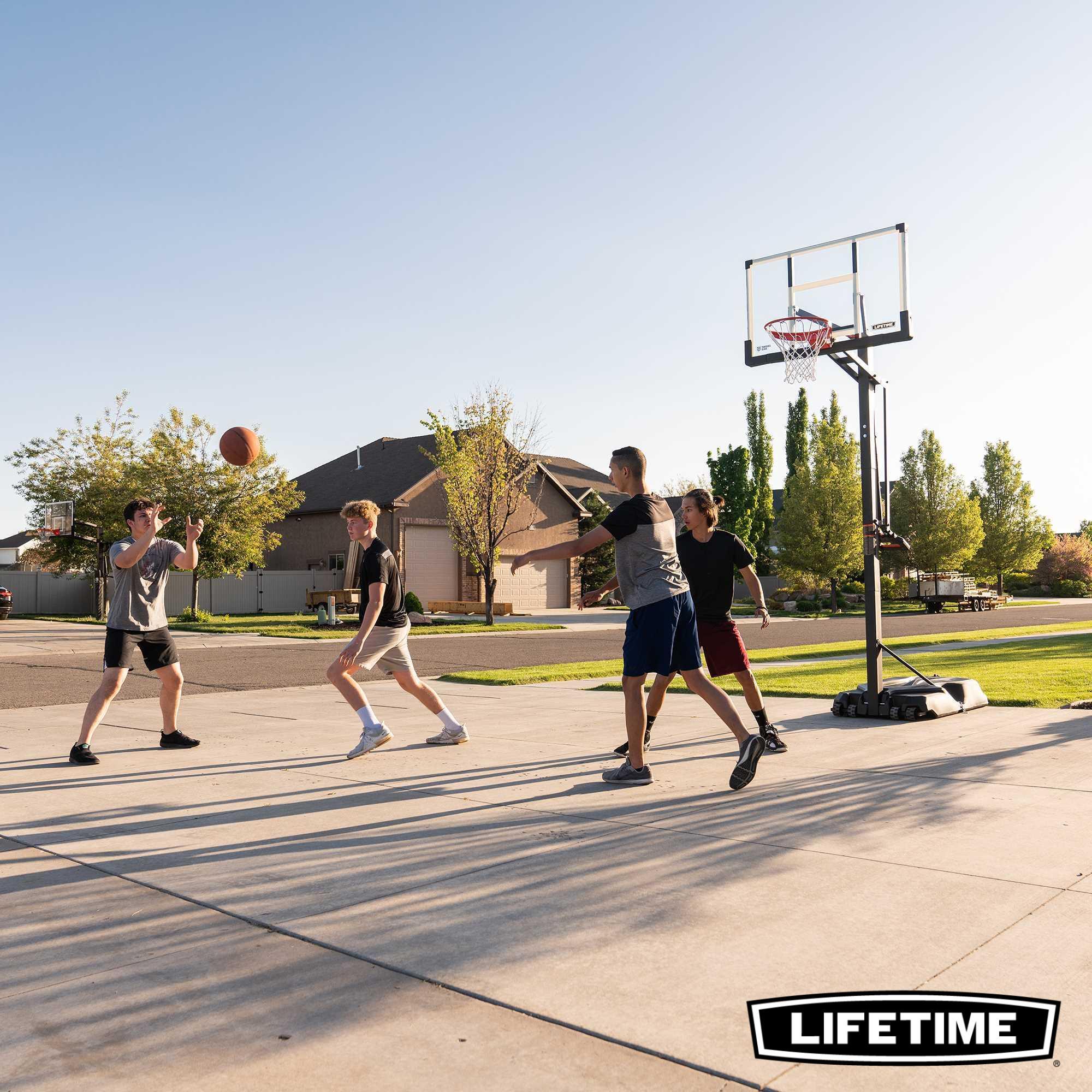 Basketball Basketballkorb höhenverstellbar Standfuß 229–305 cm LIFETIME 90734 6/6