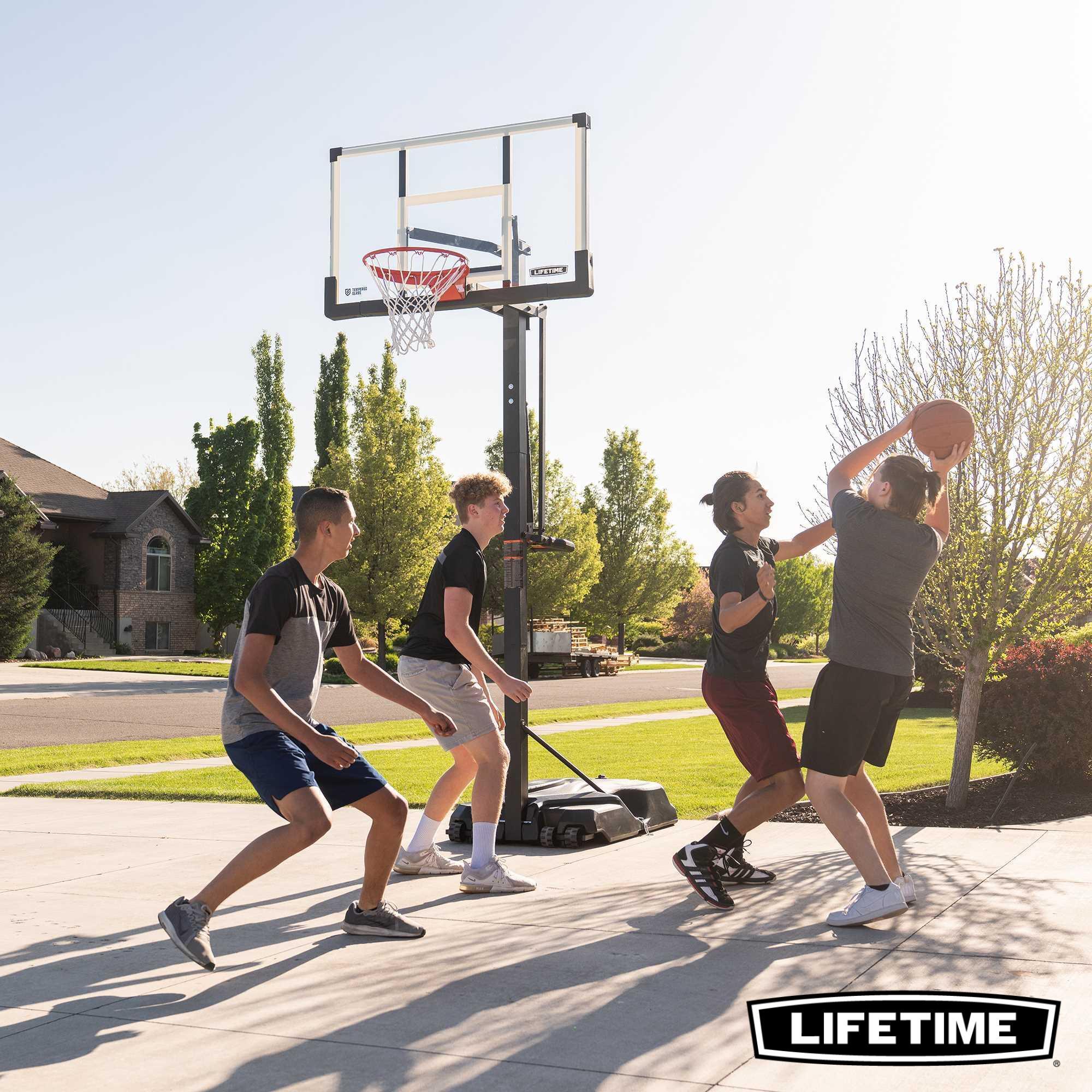 Basketball Basketballkorb höhenverstellbar Standfuß 229–305 cm LIFETIME 90734 5/6