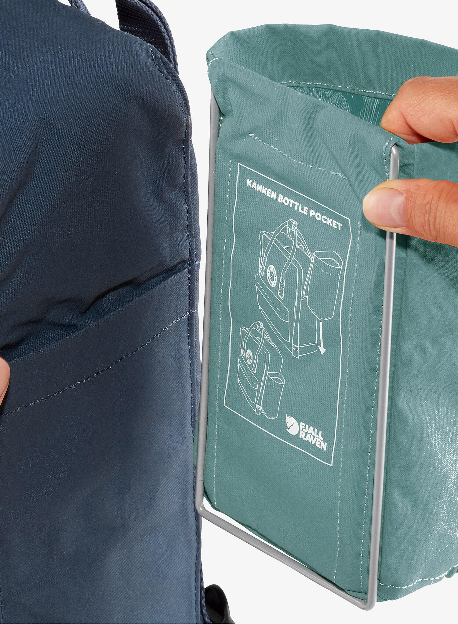Kieszeń na butelkę Fjallraven Kanken Bottle Pocket - sky blue 6/7