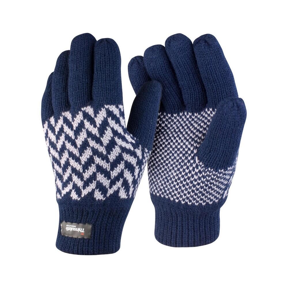 Handschoenen met Thinsulatepatroon (Marine/Grijs) 2/2