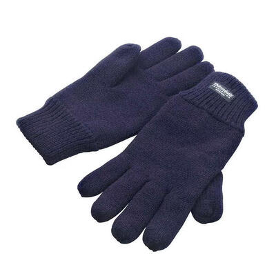 Uniseks thinsulate gevoerde handschoenen voor volwassenen (zwart)