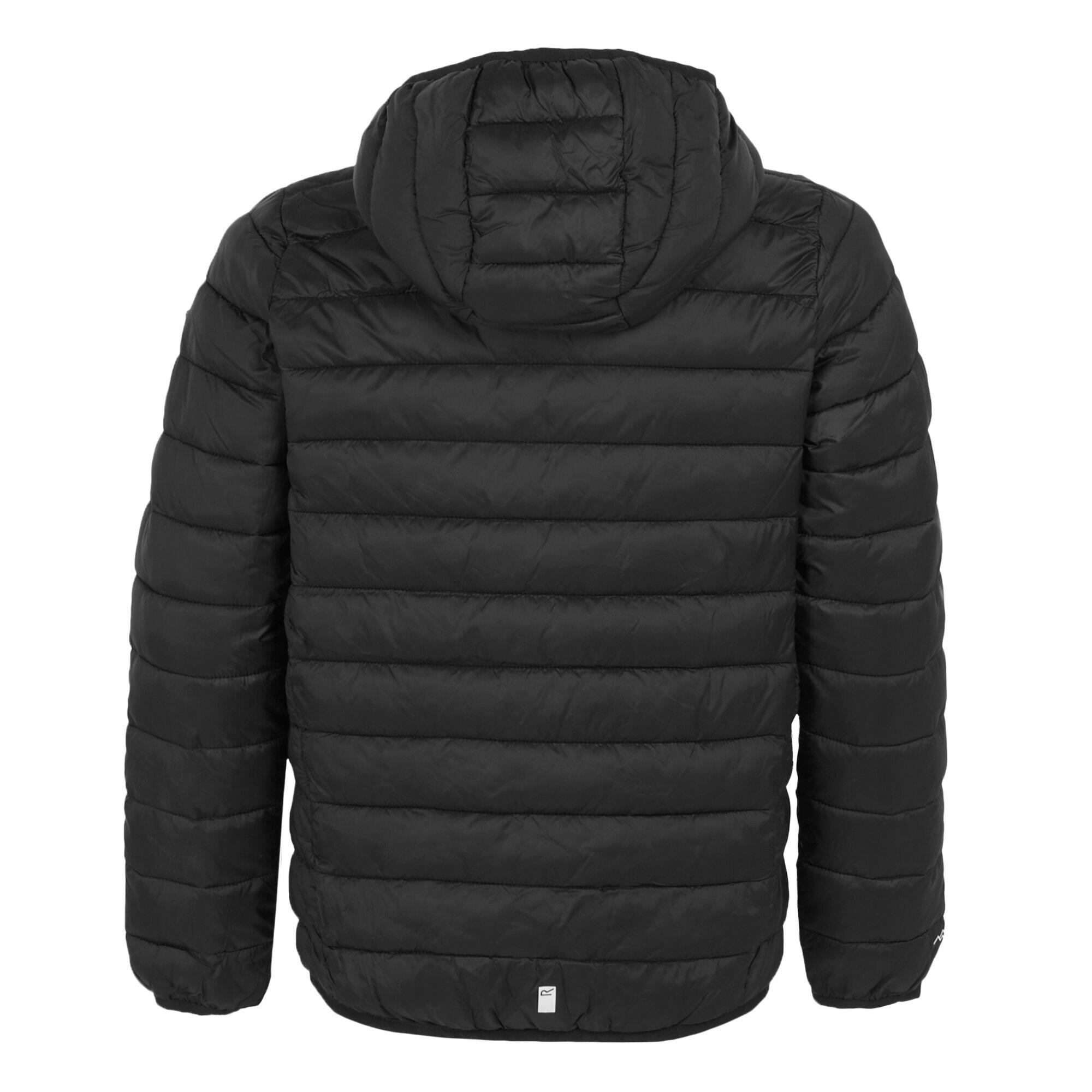 "Marizion" Steppjacke mit Kapuze für Kinder Schwarz 2/4