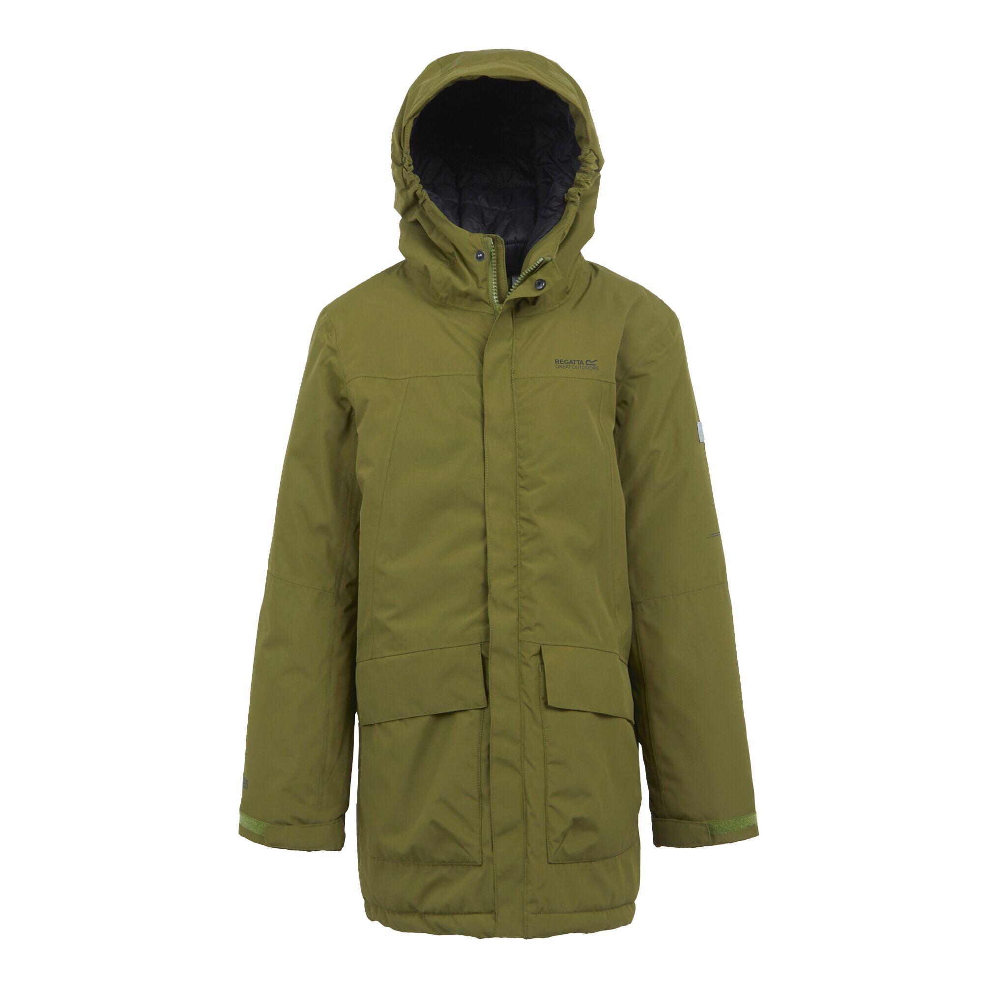 olive green / black
