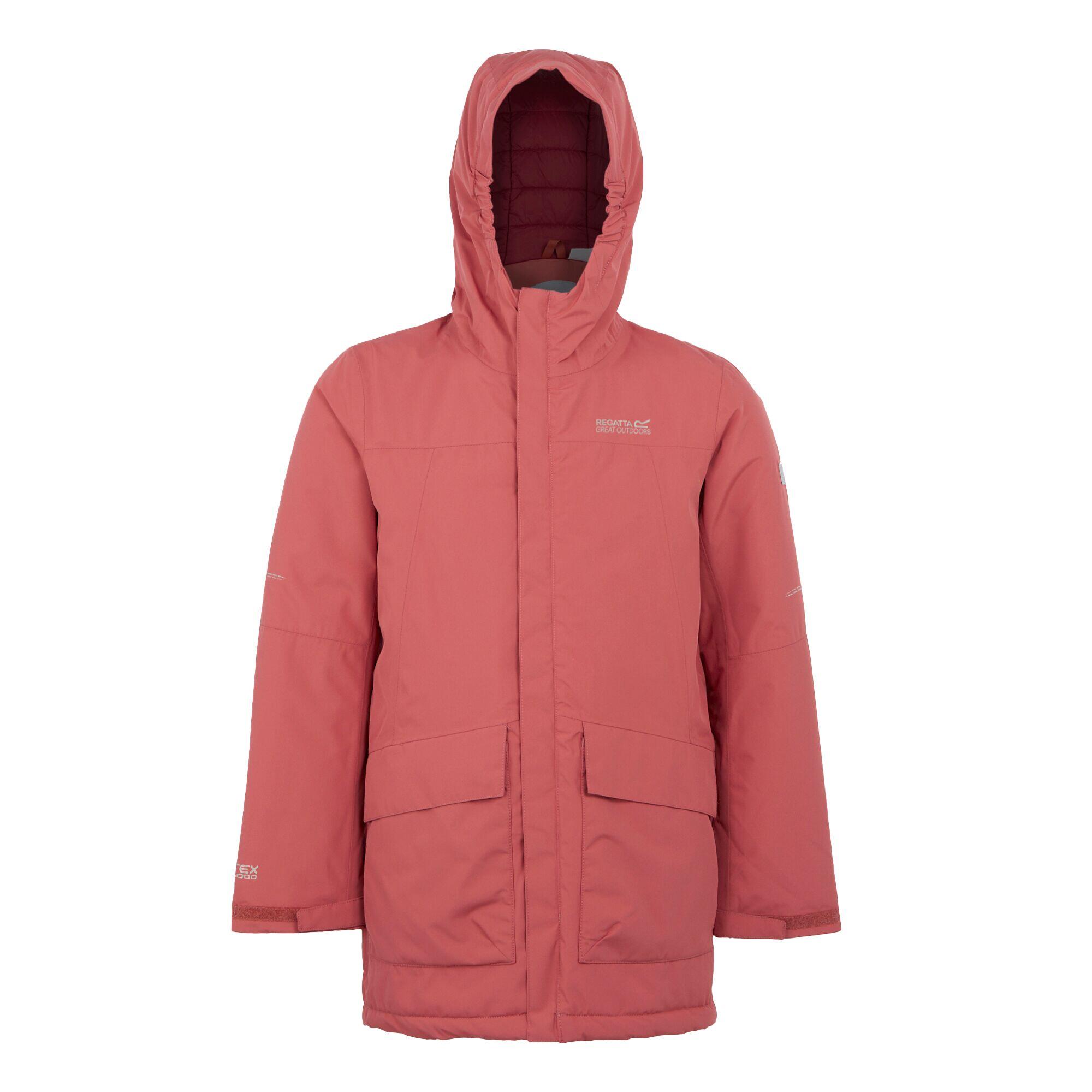 REGATTA Childrens/Kids Farbank Ski Jacket (Mineral Red/Rumba Red)