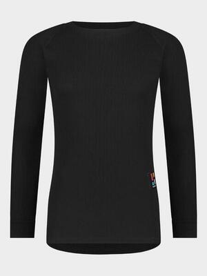 Skiunterwäsche Funktionsshirt Langarm Herren Pro Schwarz