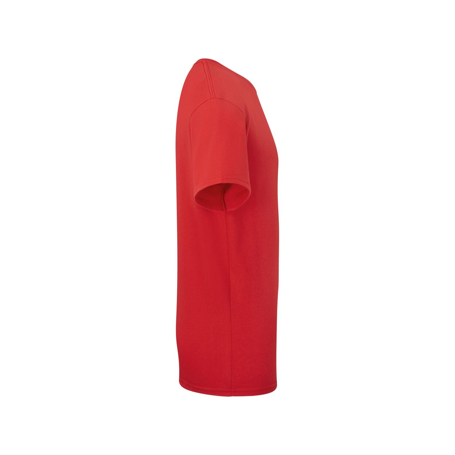 Camiseta Lisos para Niños/Niñas Rojo 3/3